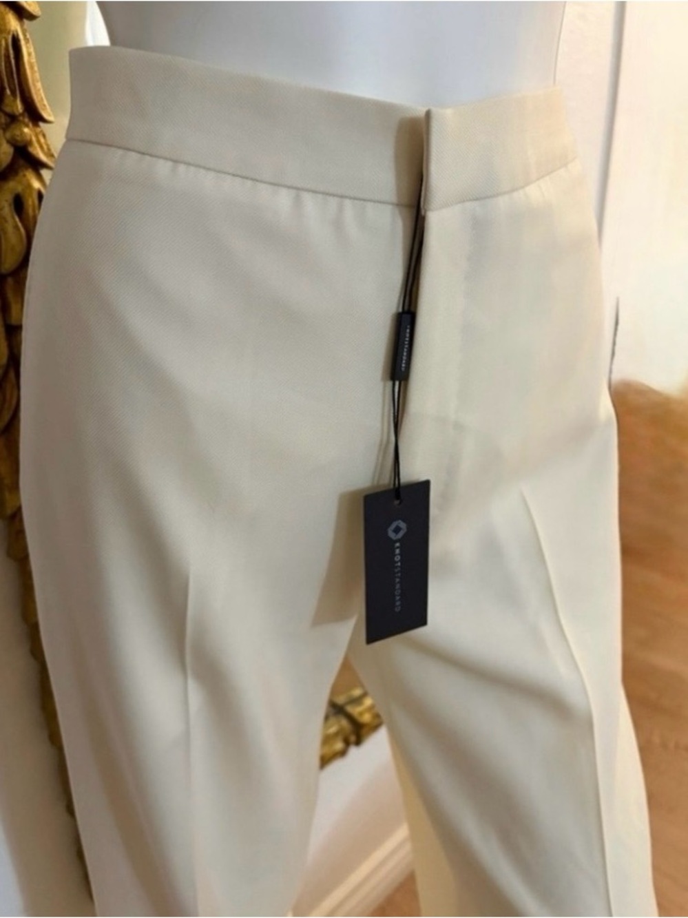 Knotstandard Loro Piana fabric Wool Ivory pants - Picture 3 of 14